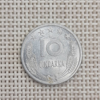 Albania 10 Qindarka 1964 KM-40 VF