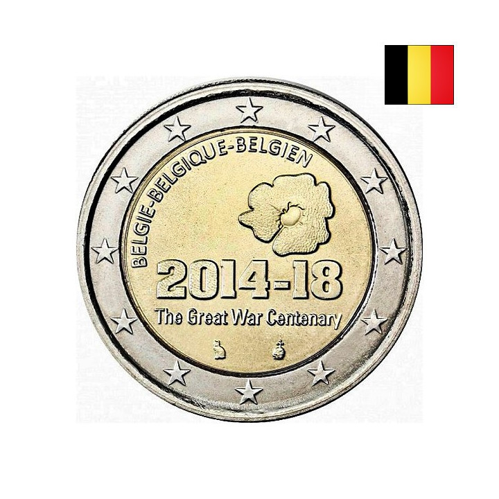 Belgium 2 Euro 2014 "Great War" UNC