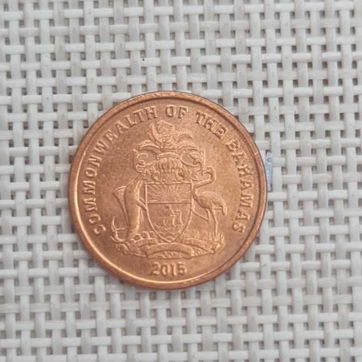 Bahamas 1 Cent 2015 KM-218 XF