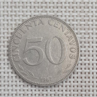 Bolivia 50 Centavos 1967 KM-190 VF