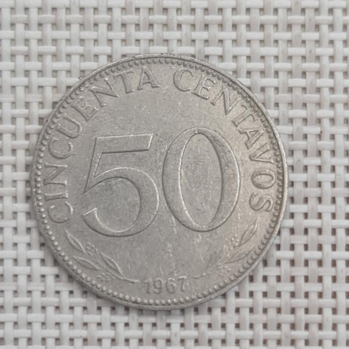 Bolivia 50 Centavos 1967 KM-190 VF
