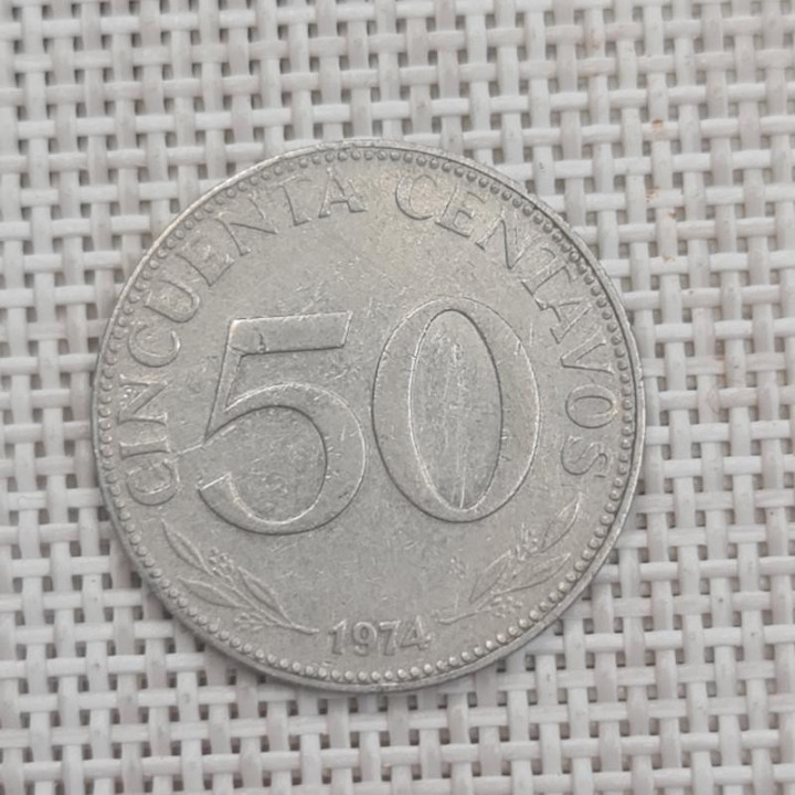 Bolivia 50 Centavos 1974 KM-190 VF