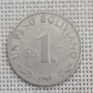 Bolivia 1 Peso 1968 KM-192 VF