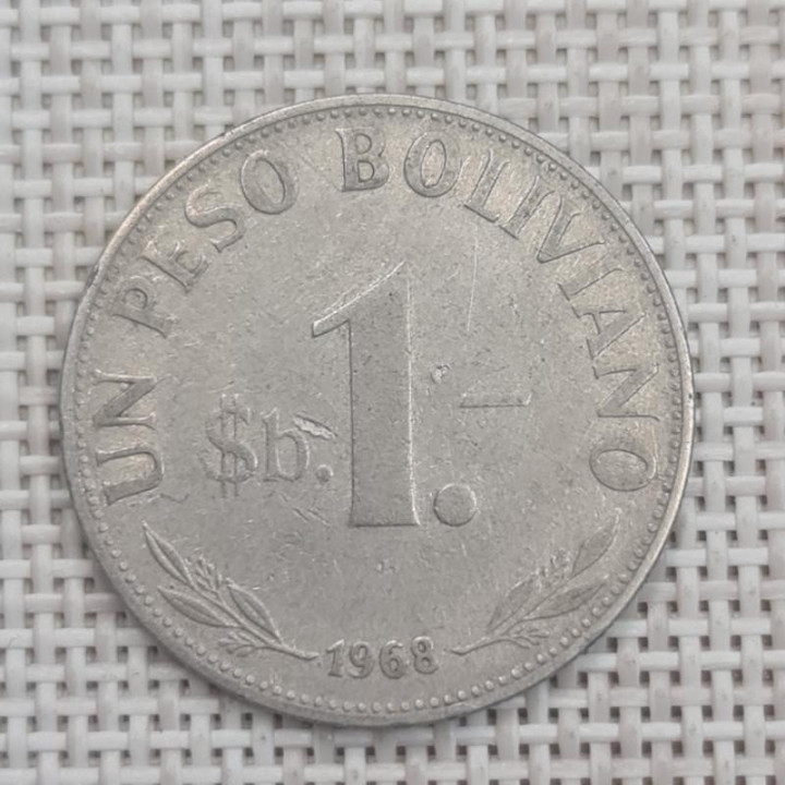 Bolivia 1 Peso 1968 KM-192 VF
