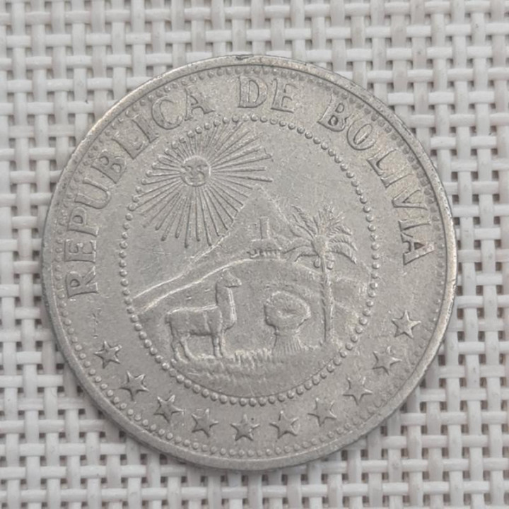 Bolivia 1 Peso 1968 KM-192 VF