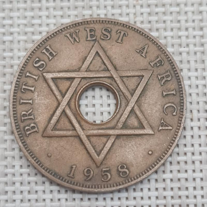 British West Africa 1 Penny 1958 KM-33 VF