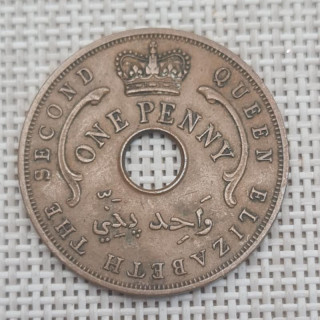 British West Africa 1 Penny 1958 KM-33 VF