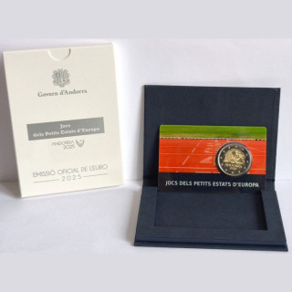 Andorra 2 Euro 2025 "Games" Proof (Coin Card)