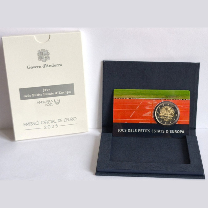 Andorra 2 Euro 2025 "Games" Proof (Coin Card)