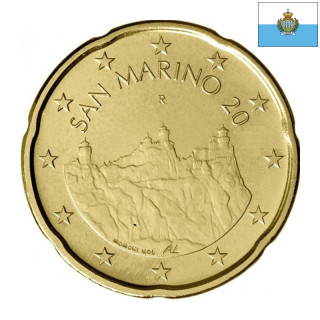 San Marino 20 Euro Cent 2025 KM-559 UNC
