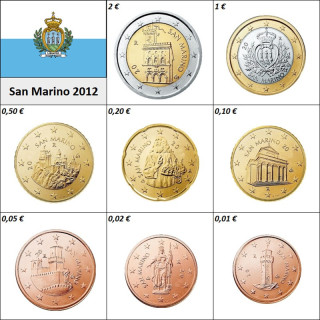 San Marino Euro Set (3,88€) 2012 Proof