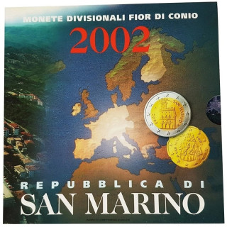 San Marino Official Euro Set (3,88€) 2002 BU