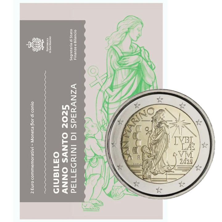 San Marino 2 Euro 2025 "Holy Year" BU (Coin Card)