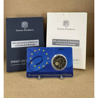 Andorra 2 Euro 2014 "Entry the Council" Proof (Coin Card)