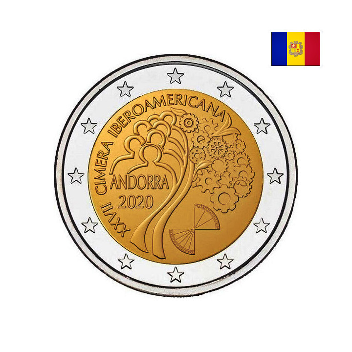 Andorra 2 Euro 2020 "Ibero American" Proof (Coin Card)