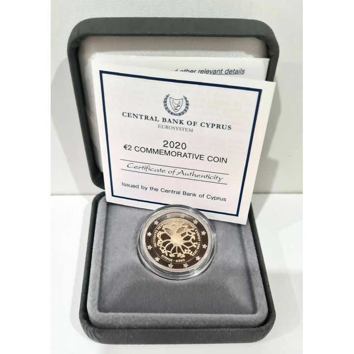 Cyprus 2 Euro 2020 "Institute" Proof