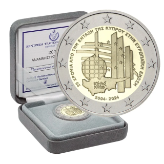 Cyprus 2 Euro 2024 "Accession to EU" Proof