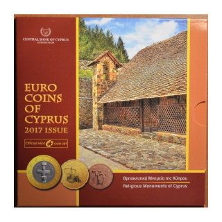 Cyprus Official Euro Set (3,88€) 2017 BU