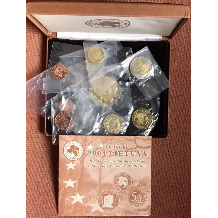 Lithuania Euro Pattern Set (8,88) 2004 Proof