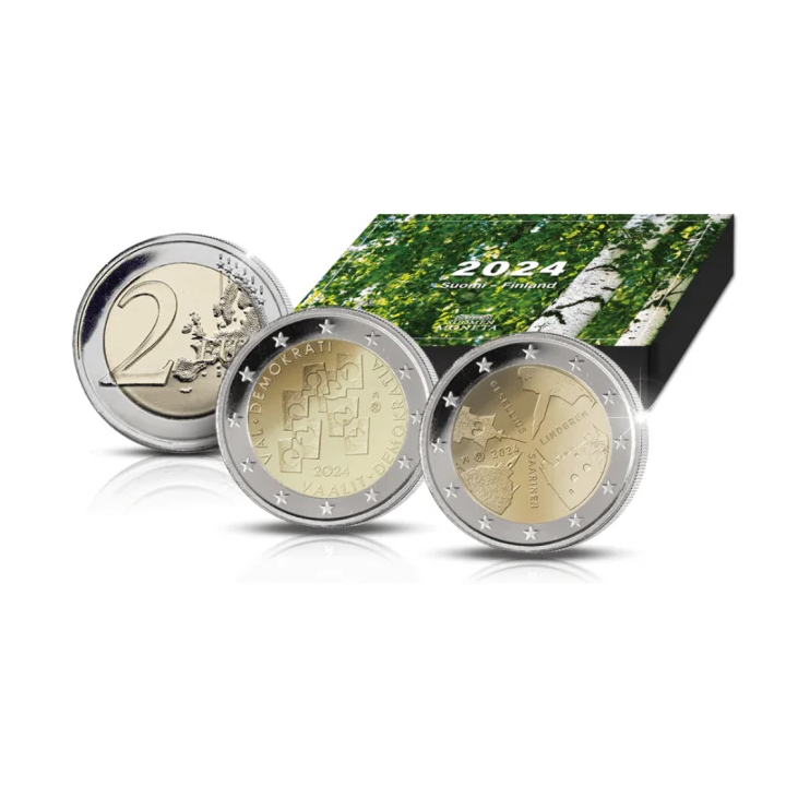 Finland Official 2 x 2 Euro Set 2024 Proof