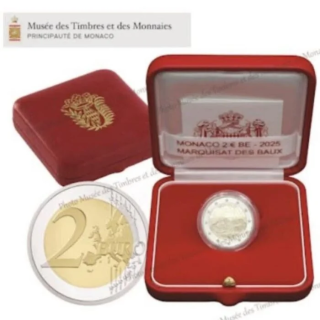 Monaco 2 Euro 2025 "Marquisate of Baux" Proof