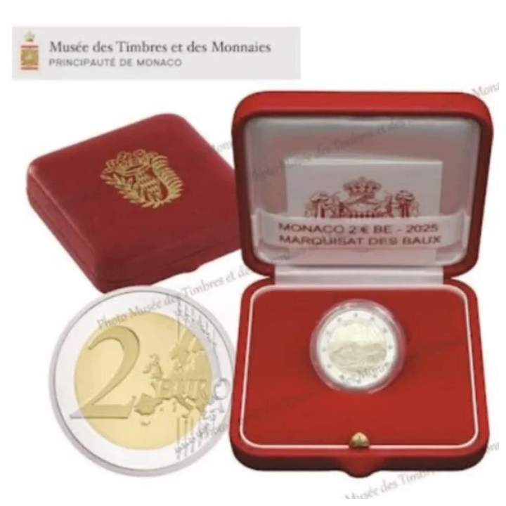 Monaco 2 Euro 2025 "Marquisate of Baux" Proof