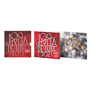 Latvia Official Euro Set (5,88€) 2021 BU