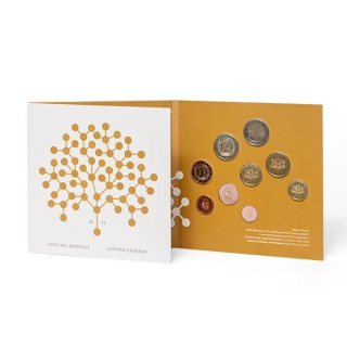 Latvia Official Euro Set (5,88€) 2022 BU