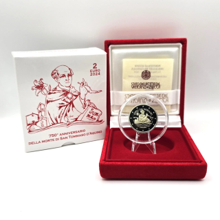 Vatican City 2 Euro 2024 "Thomas Aquinas" Proof