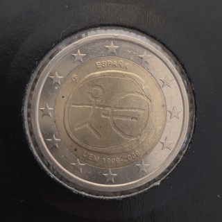 Spain 2 Euro 2009 "EMU" Big Stars XF/AU