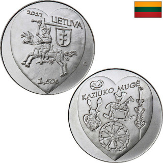 Lithuania 1,50 Euro 2017 "Kaziuko Mugė" UNC