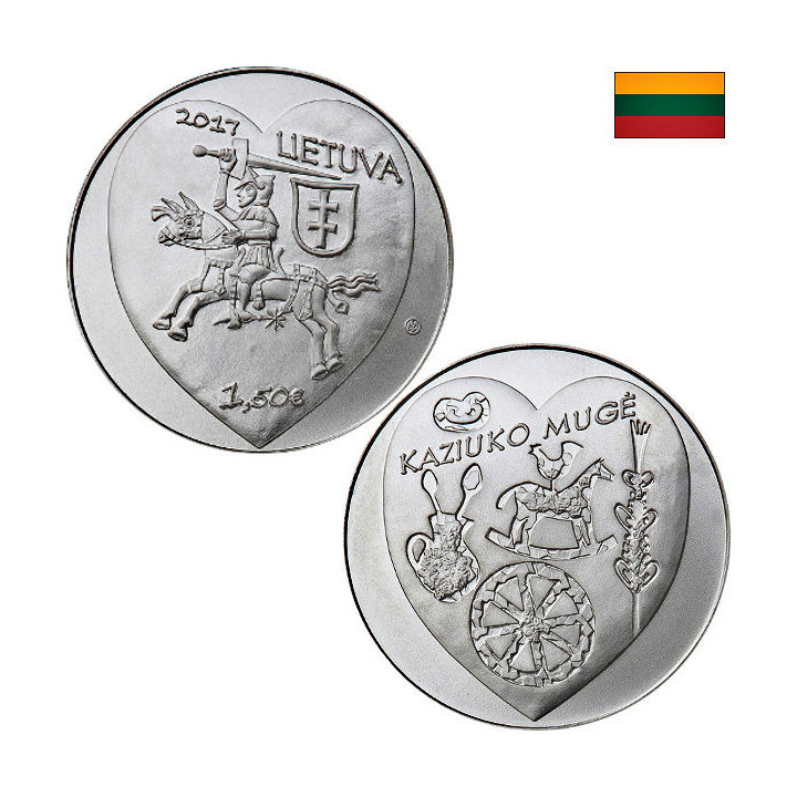 Lithuania 1,50 Euro 2017 "Kaziuko Mugė" UNC