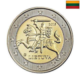 Lithuania 2 Euro 2015 KM-212 UNC