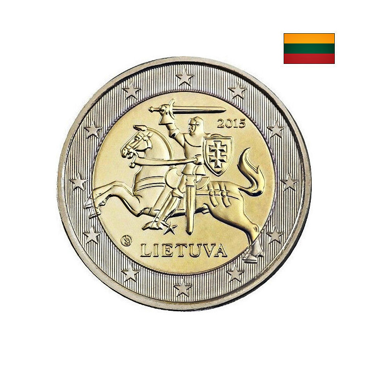 Lithuania 2 Euro 2015 KM-212 UNC