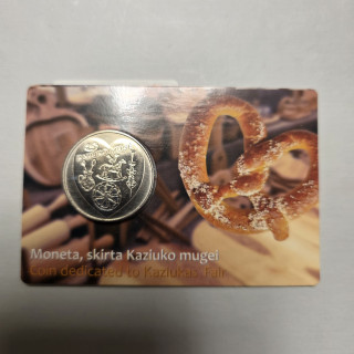 Lithuania 1,50 Euro 2017 "Kaziuko Mugė" UNC Coin Card