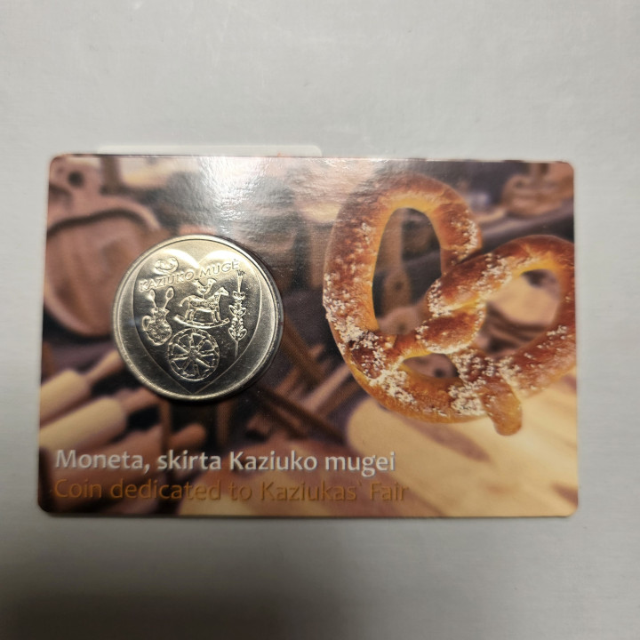 Lithuania 1,50 Euro 2017 "Kaziuko Mugė" UNC Coin Card