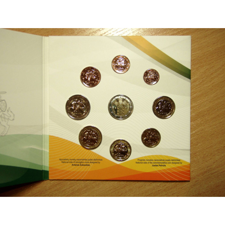 Lithuania Official Euro Set (3,88€) 2018 BU