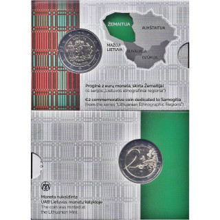 Lithuania 2 Euro 2019 "Samogitia" BU (Coin Card)