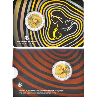 Lithuania 2 Euro 2019 "Sutartinės" BU (Coin Card)