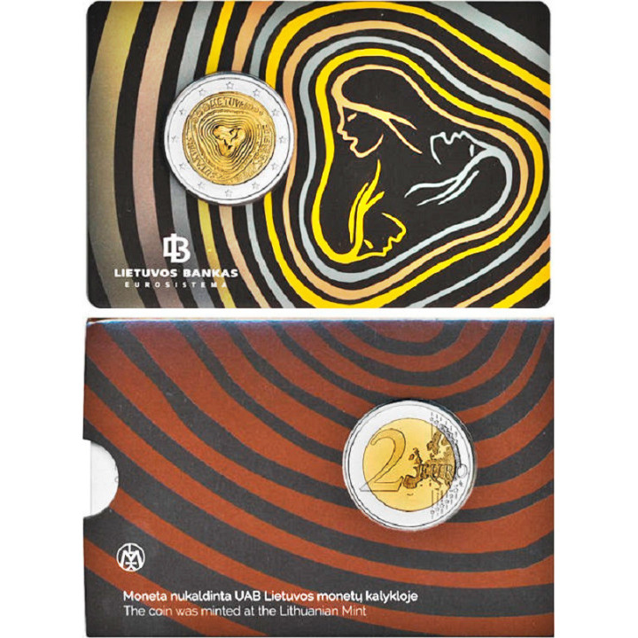 Lithuania 2 Euro 2019 "Sutartinės" BU (Coin Card)