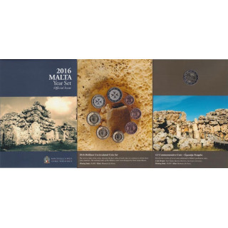 Malta Official Euro Set (5,88€) 2016 BU