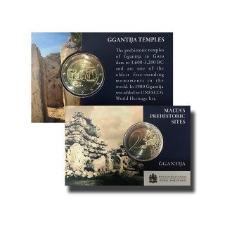 Malta 2 Euro 2016 "Ġgantija" BU (Coin Card)