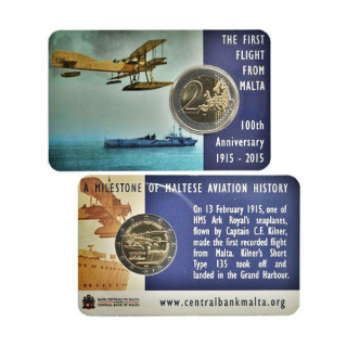 Malta 2 Euro 2015 "First Flight" BU (Coin Card)