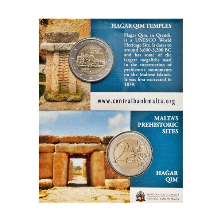 Malta 2 Euro 2017 "Ħaġar Qim" BU (Coin Card)