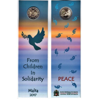 Malta 2 Euro 2017 "Peace" BU (Coin Card)