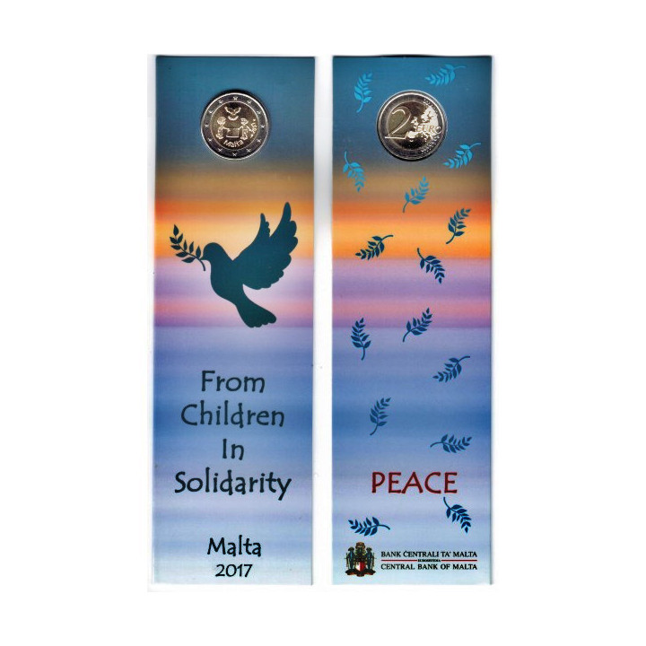 Malta 2 Euro 2017 "Peace" BU (Coin Card)