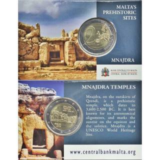 Malta 2 Euro 2018 "Mnajdra" BU (Coin Card)