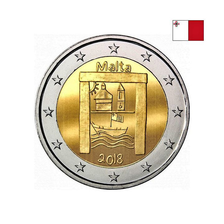 Malta 2 Euro 2018 "Cultural Heritage" UNC