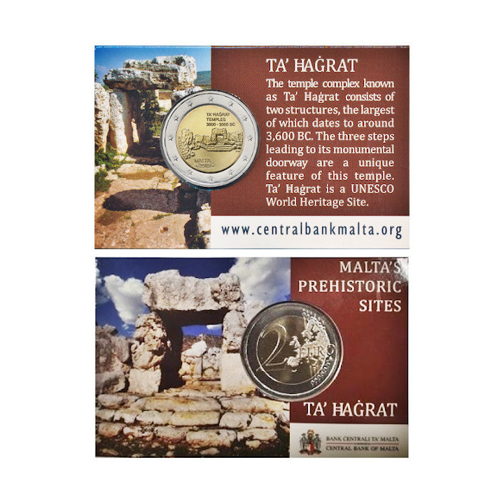 Malta 2 Euro 2019 "Ta' Haġrat" BU (Coin Card)