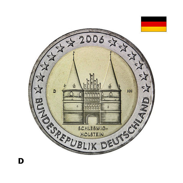 Germany 2 Euro 2006 D "Schleswig-Holstein" UNC